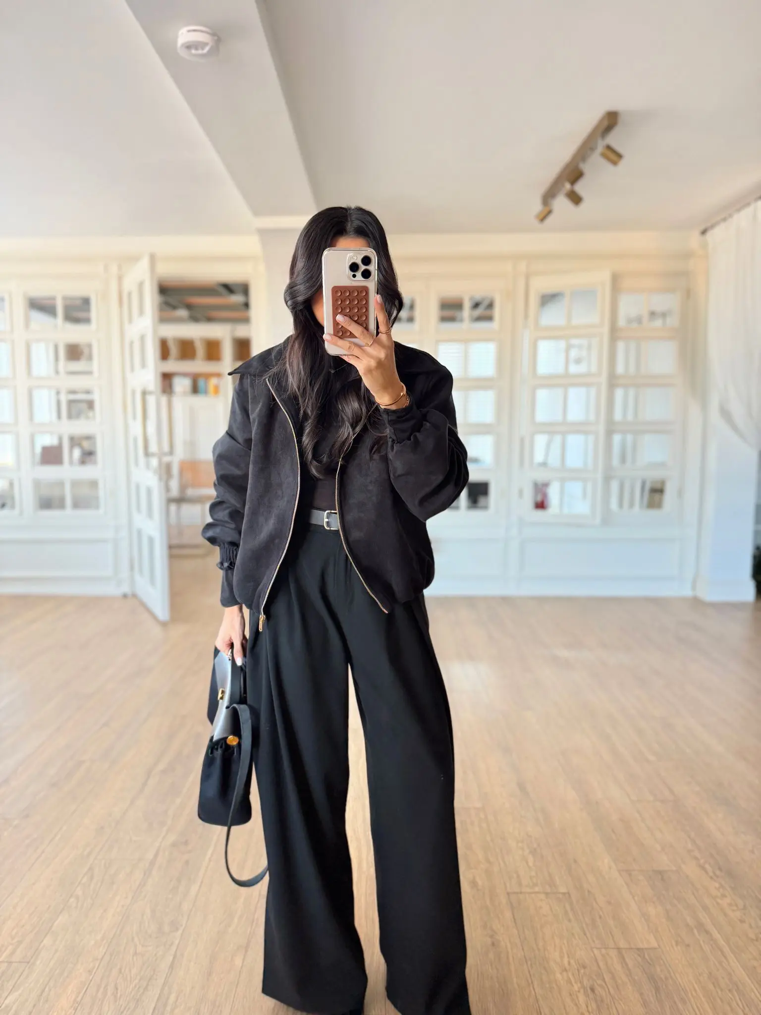 Taric Gold Fermuarlı Süet Bomber Ceket