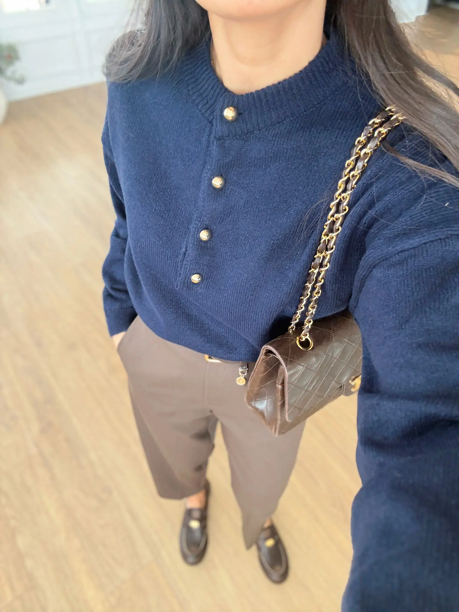 Wenty Gold Dört Düğmeli Triko - Lacivert, Standart