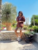 Acı Kahve Zebra İşlemeli Sweat