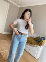 Bahy Ekru Yanı Büzgülü Body