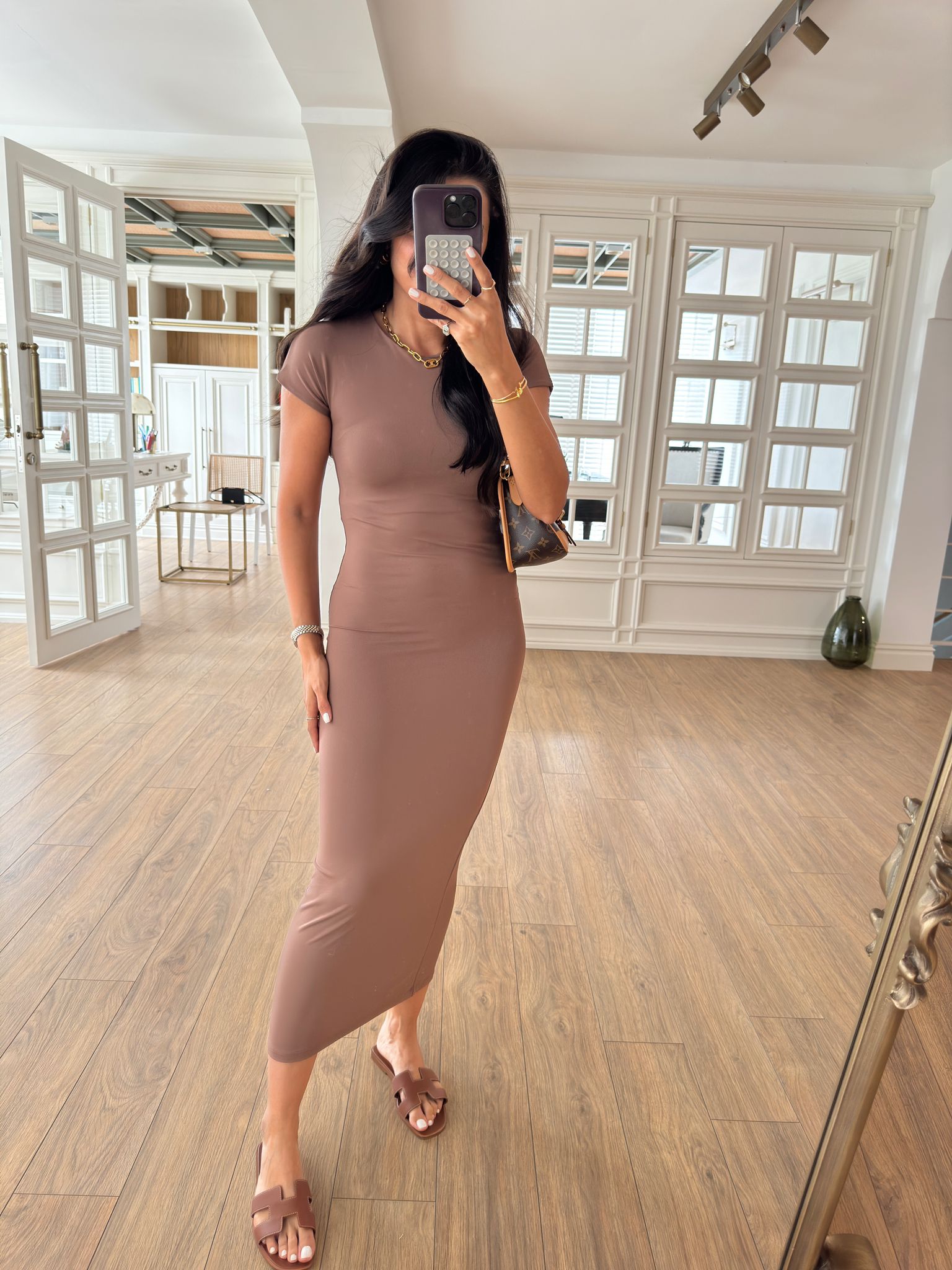 Pears Dilvin Kısa Kol Stretch Elbise