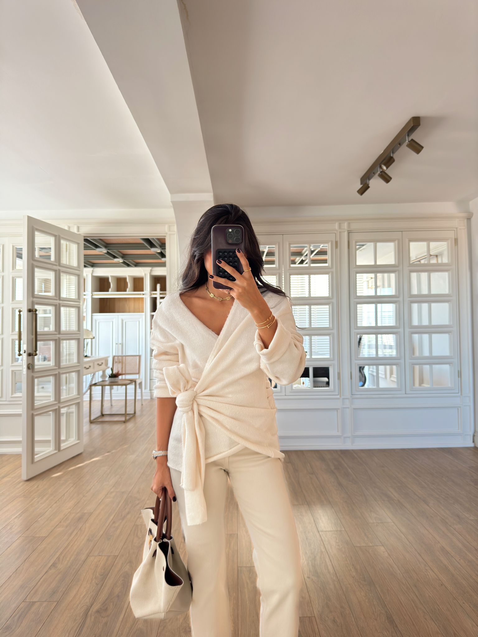 Hangover Yandan Bağlamalı Triko - Ekru, Standart