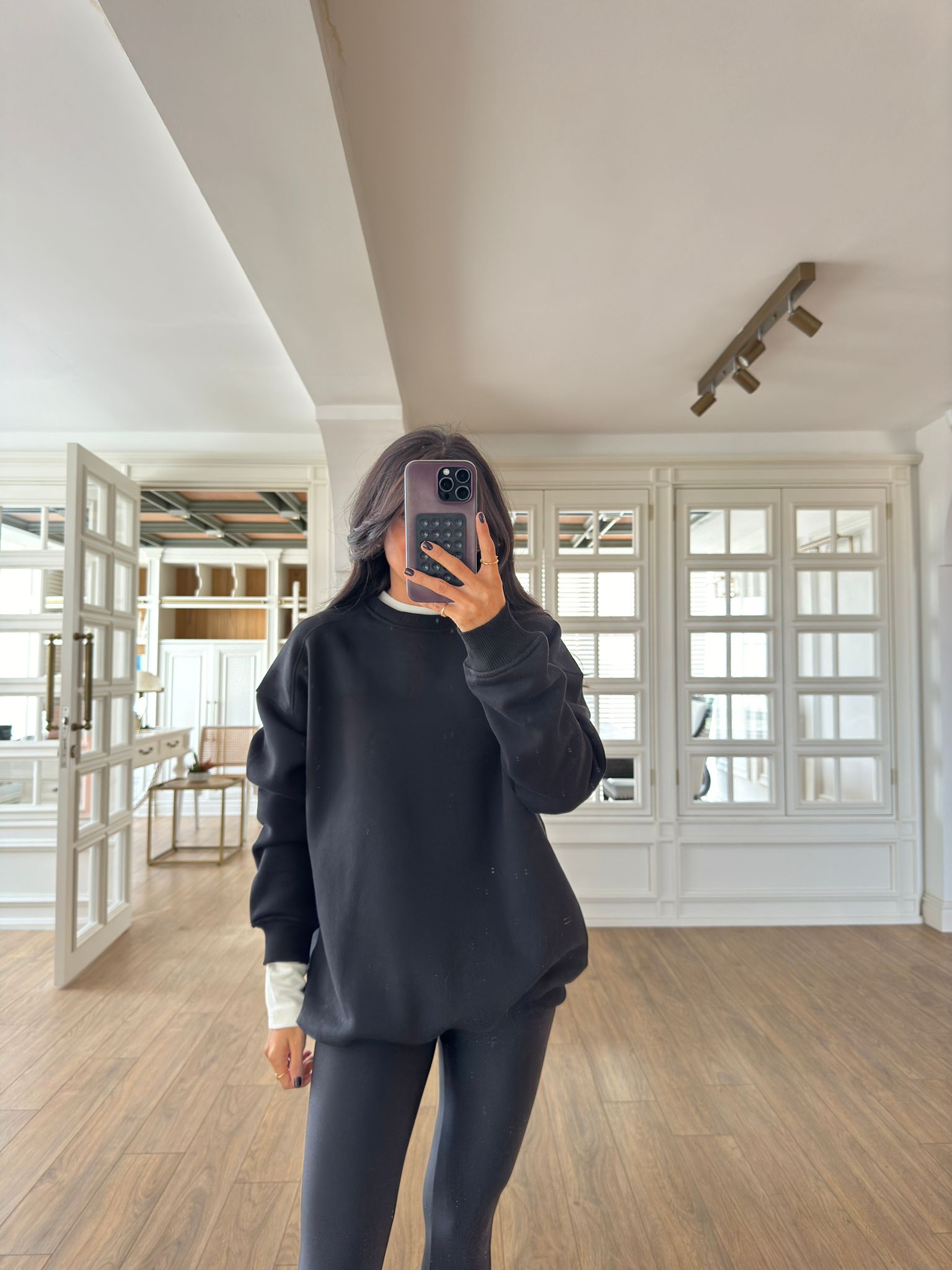 Veylo Bisiklet Yaka İçi Polarlı Basic Sweat