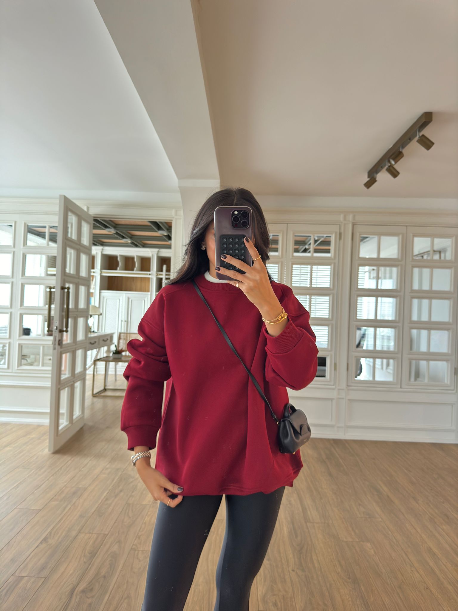 Veylo Bisiklet Yaka İçi Polarlı Basic Sweat