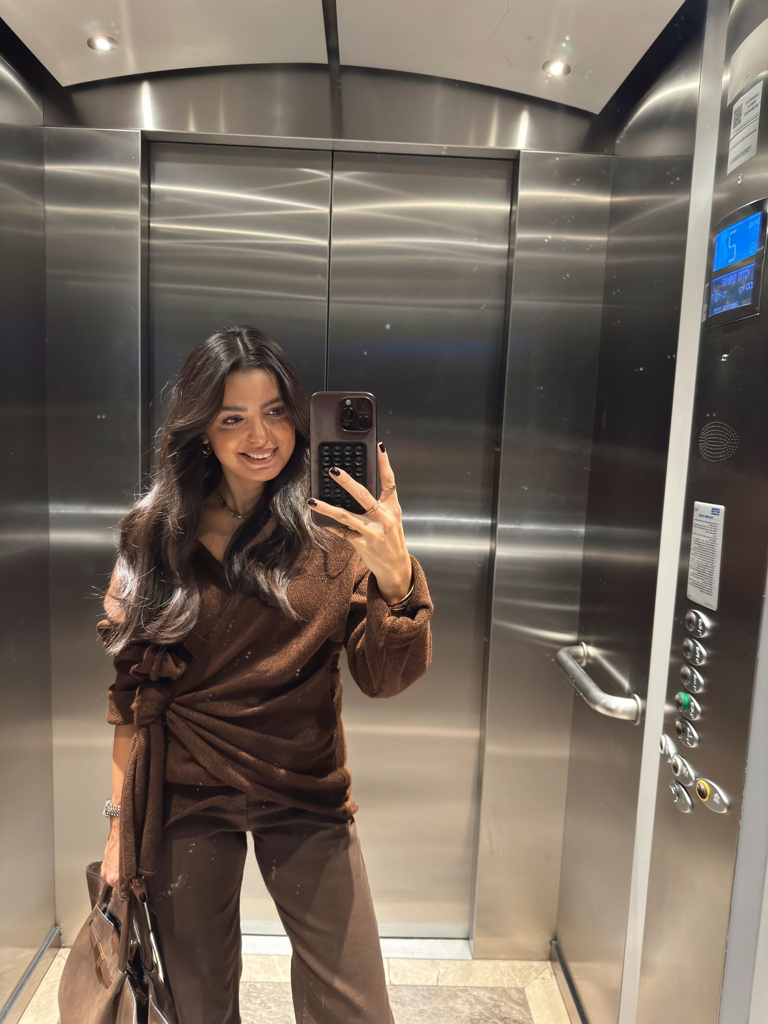 Hangover Yandan Bağlamalı Triko - Acı Kahve, Standart