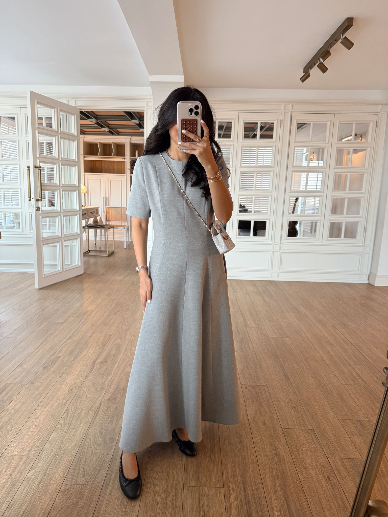 Parçalı Maxi Elbise