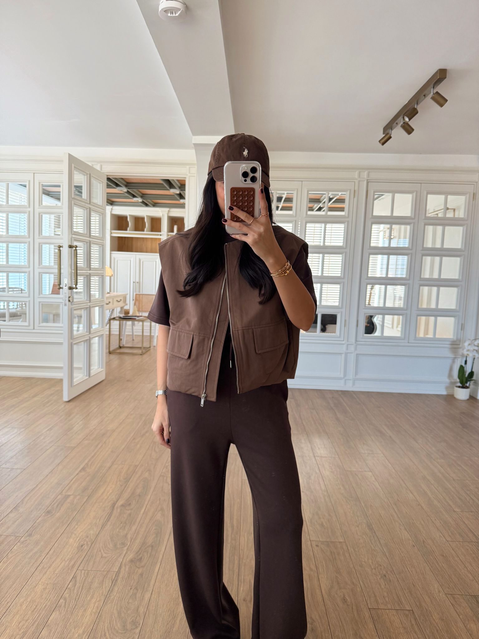 Tio Gold Fermuarlı Cepli Premium Gabardin Yelek