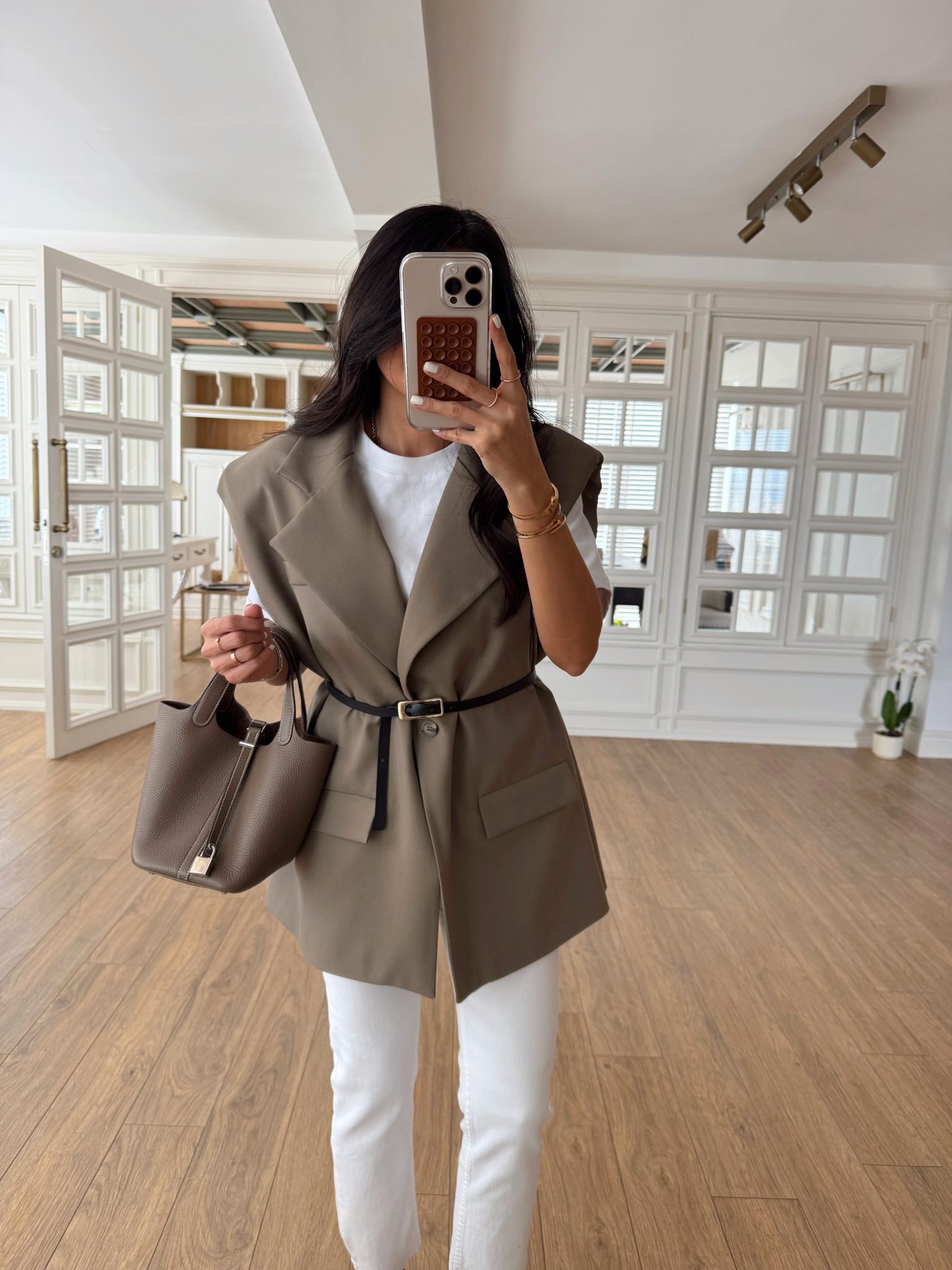 Onohod Kemer Detaylı Oversize Yelek