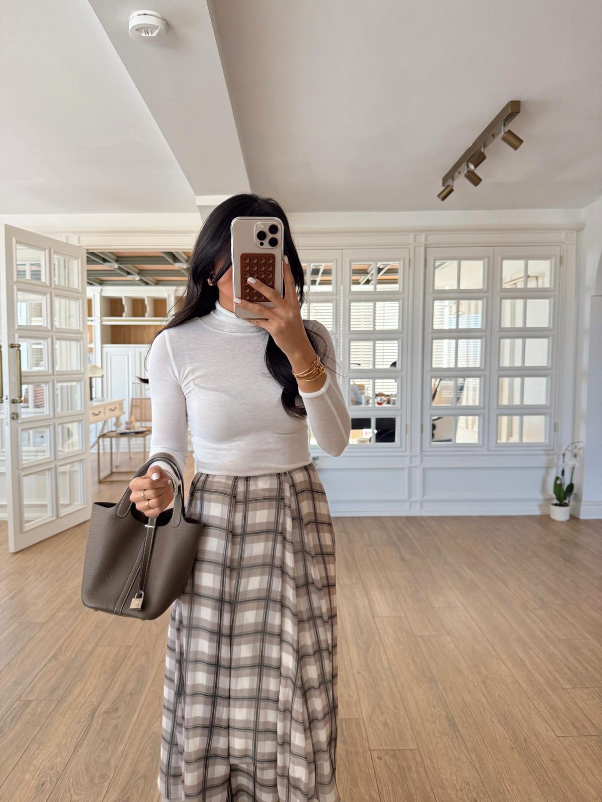 Vita NM Balıkçı Yaka Transparan Bluz - Beyaz, 34