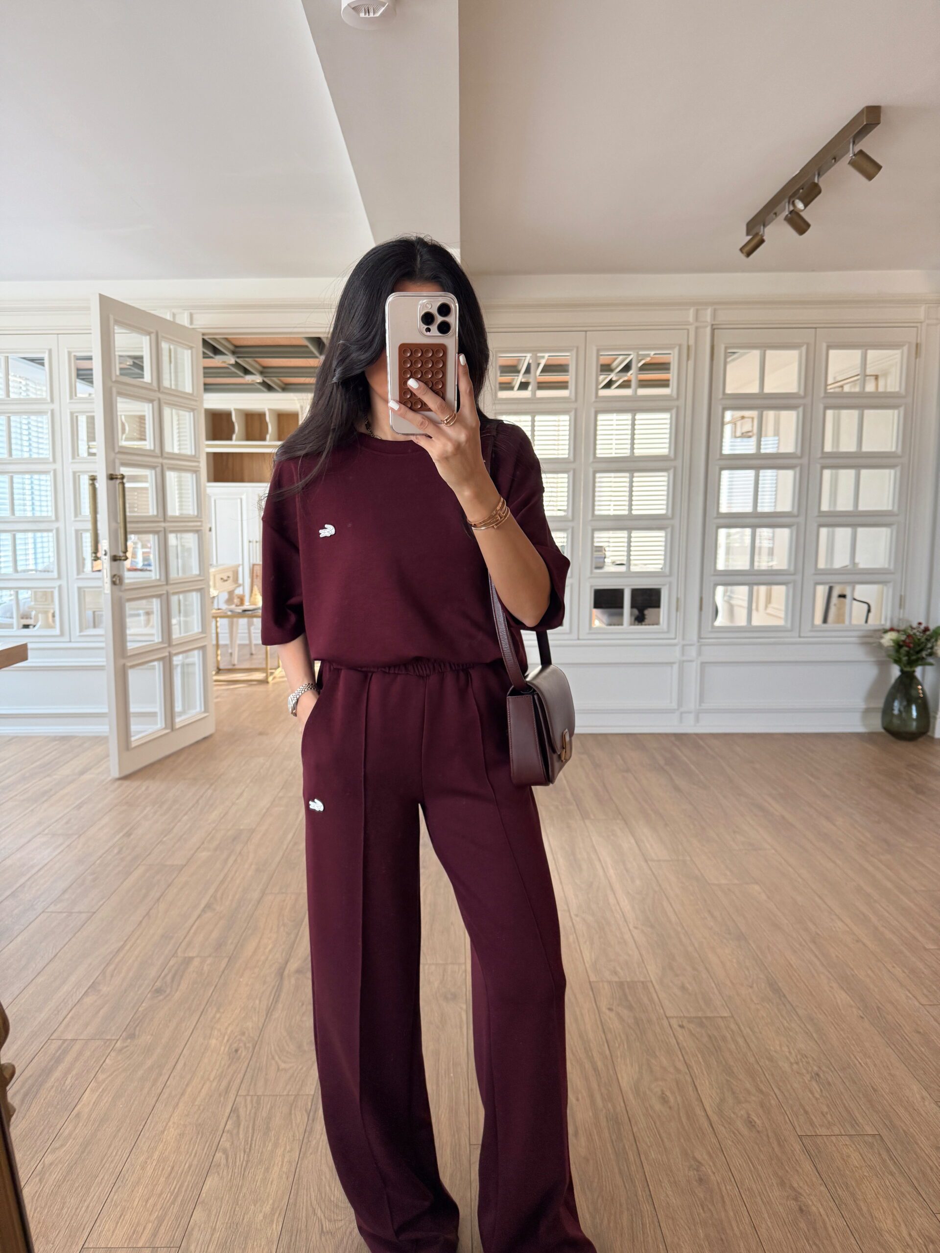 Bies Önden Dikişli Pantolon-Sweat Takım