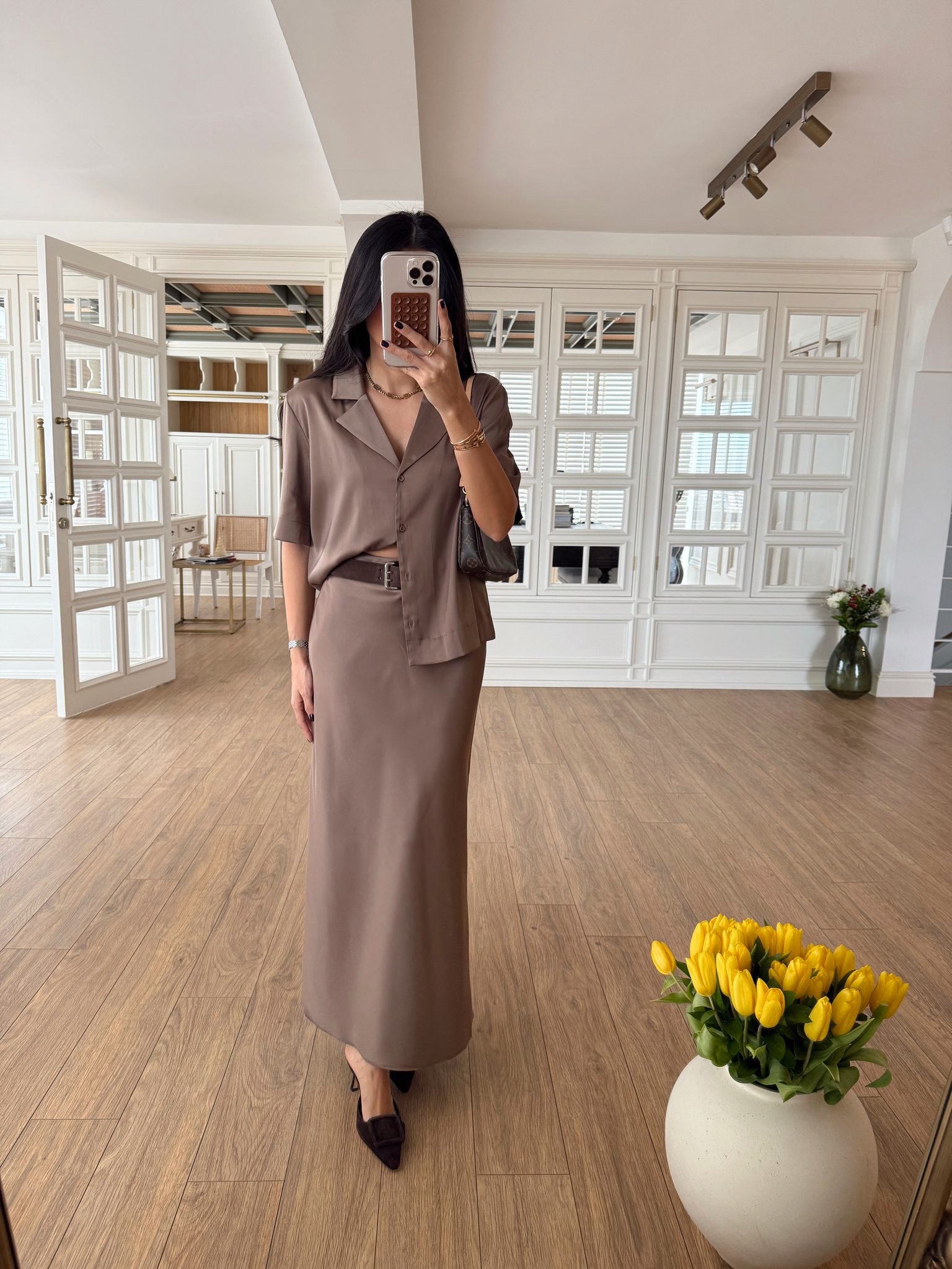Arborota Saten Gömlek-Etek Premium Takım