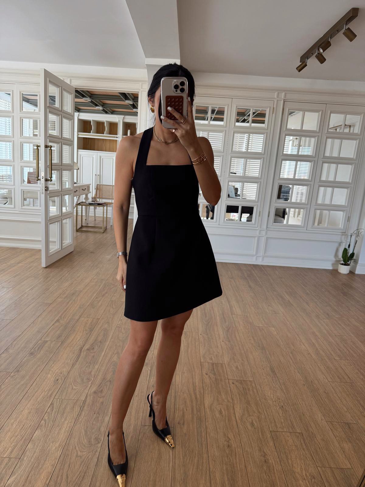 Nesso Boyun Bağlamalı Mini Elbise