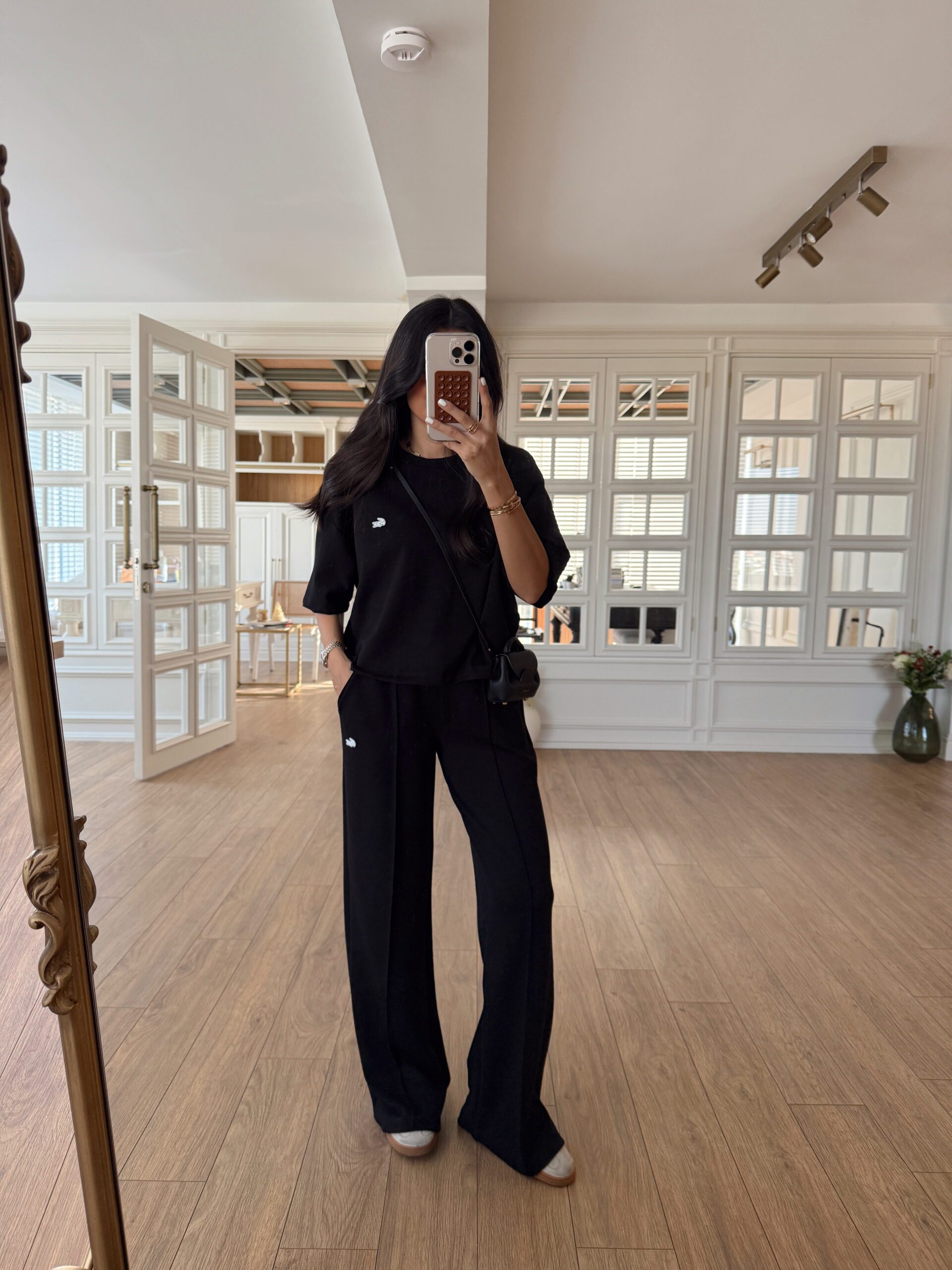 Bies Önden Dikişli Pantolon-Sweat Takım