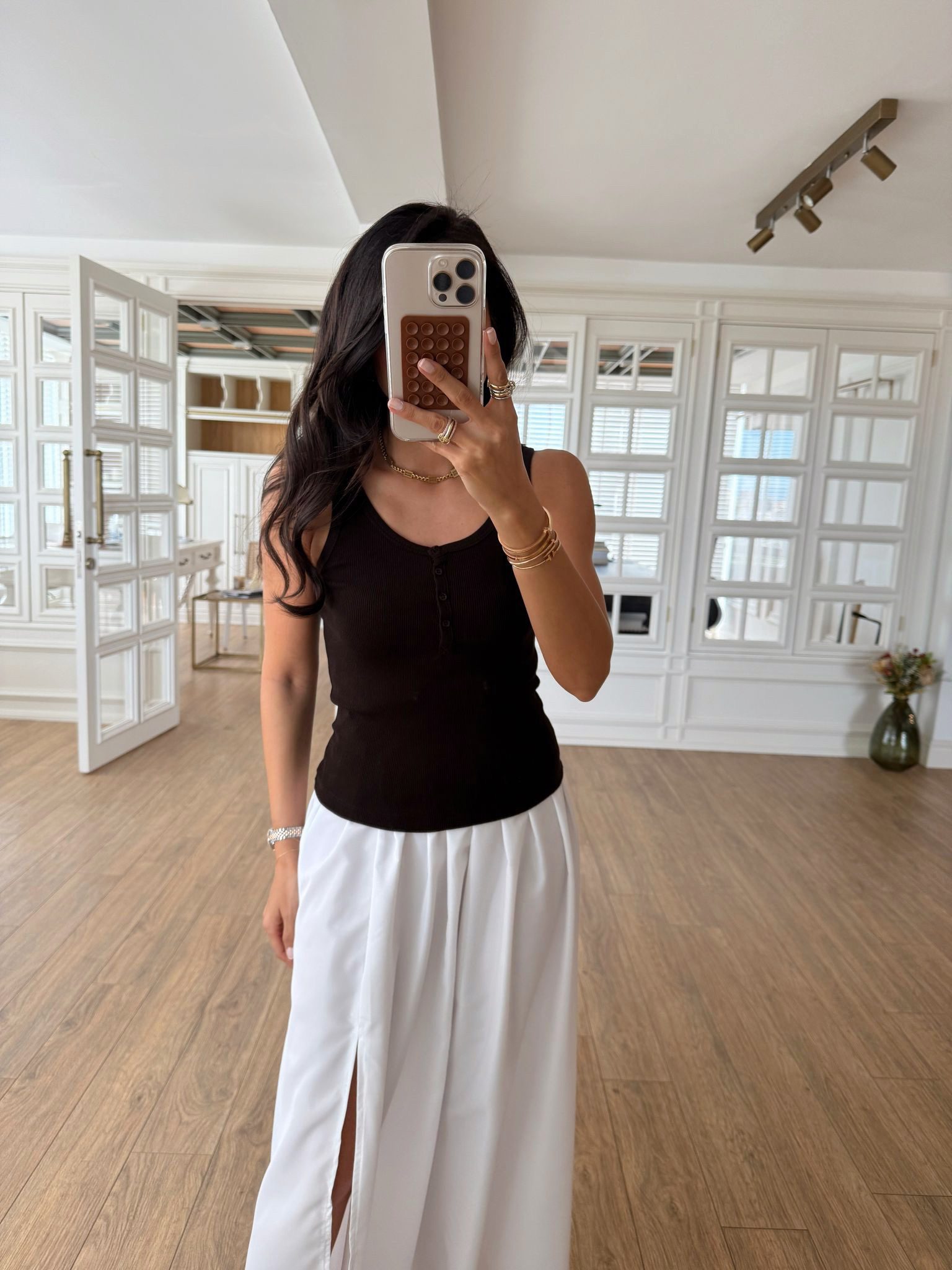 Siriella Qs Önden Düğmeli Askılı Body