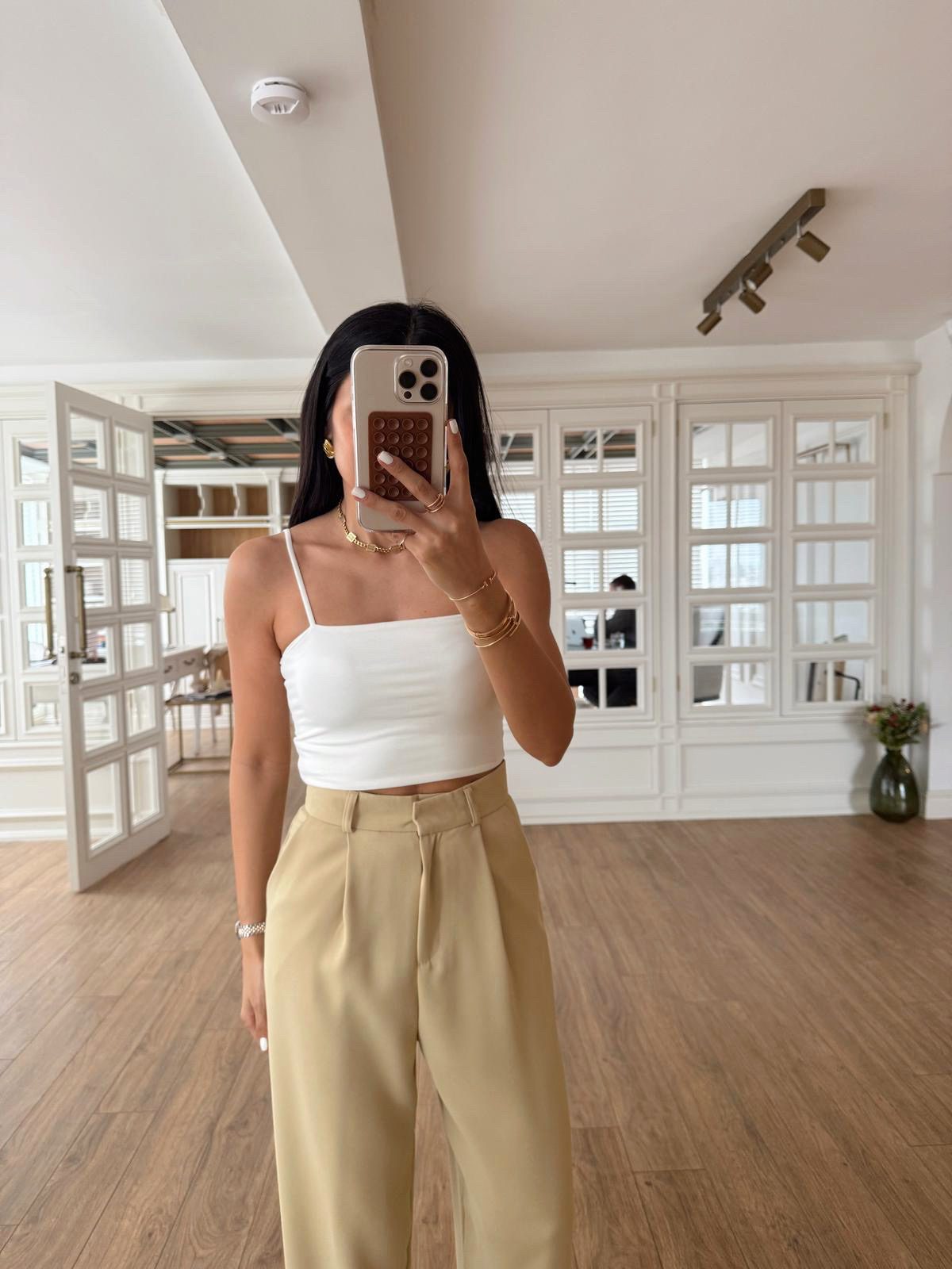 Orikas İp Askılı Crop Top