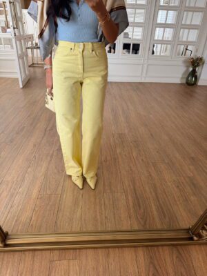 Solingos ZR Sarı Straight Jean