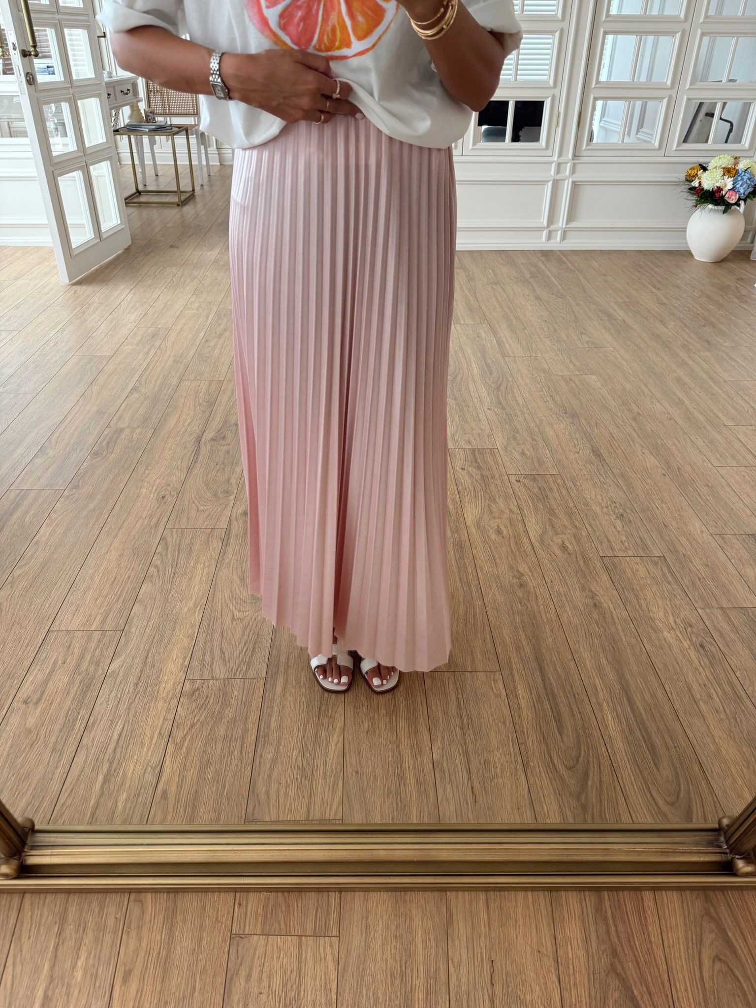 Travis Bel Lastikli Piliseli Etek - Soft Pembe, Standart