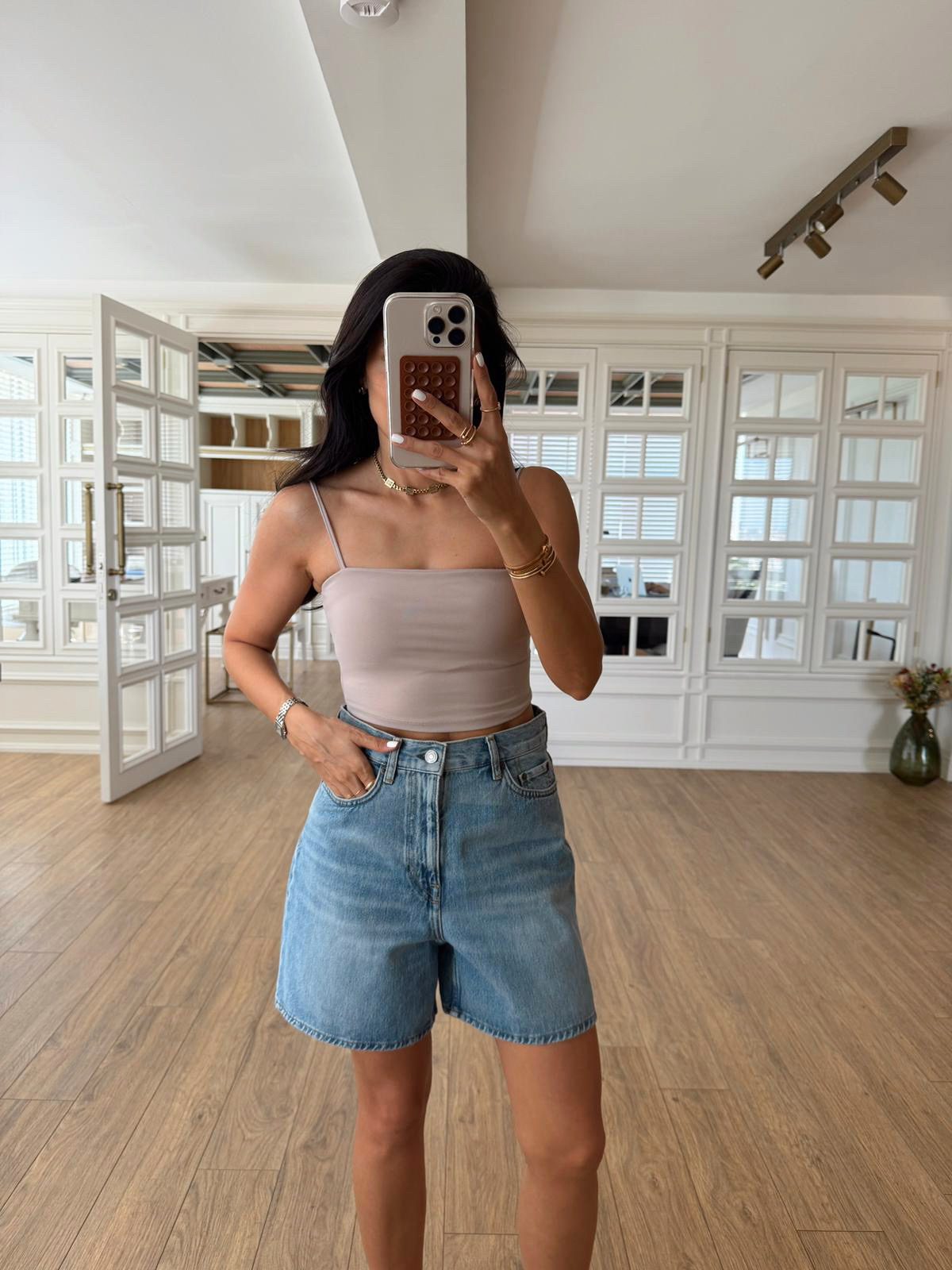 Afrodit İp Askılı Crop Body