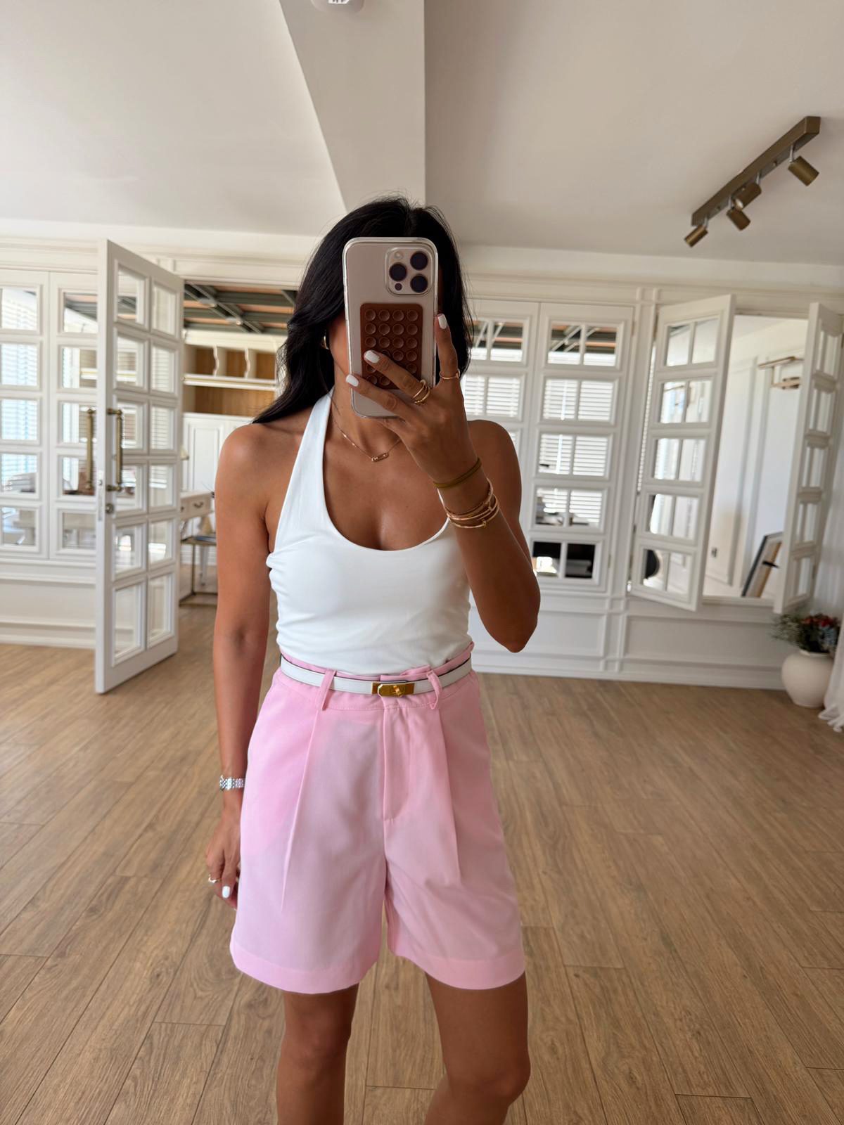 Suzy Halter Yaka Sırt Dekolteli Body
