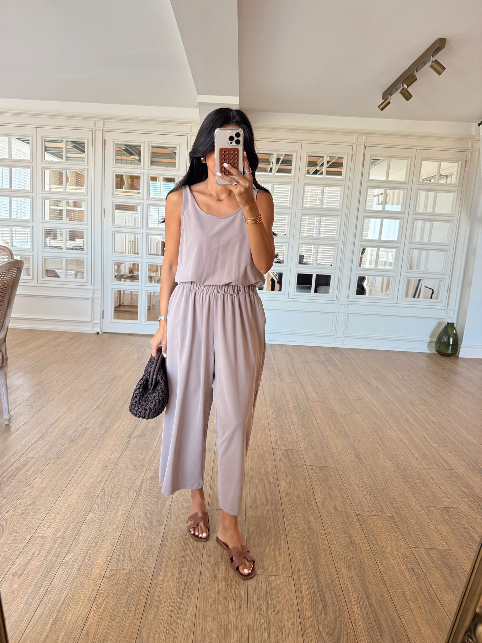 Daisy Bel Lastikli Kalın Askılı Modal Tulum