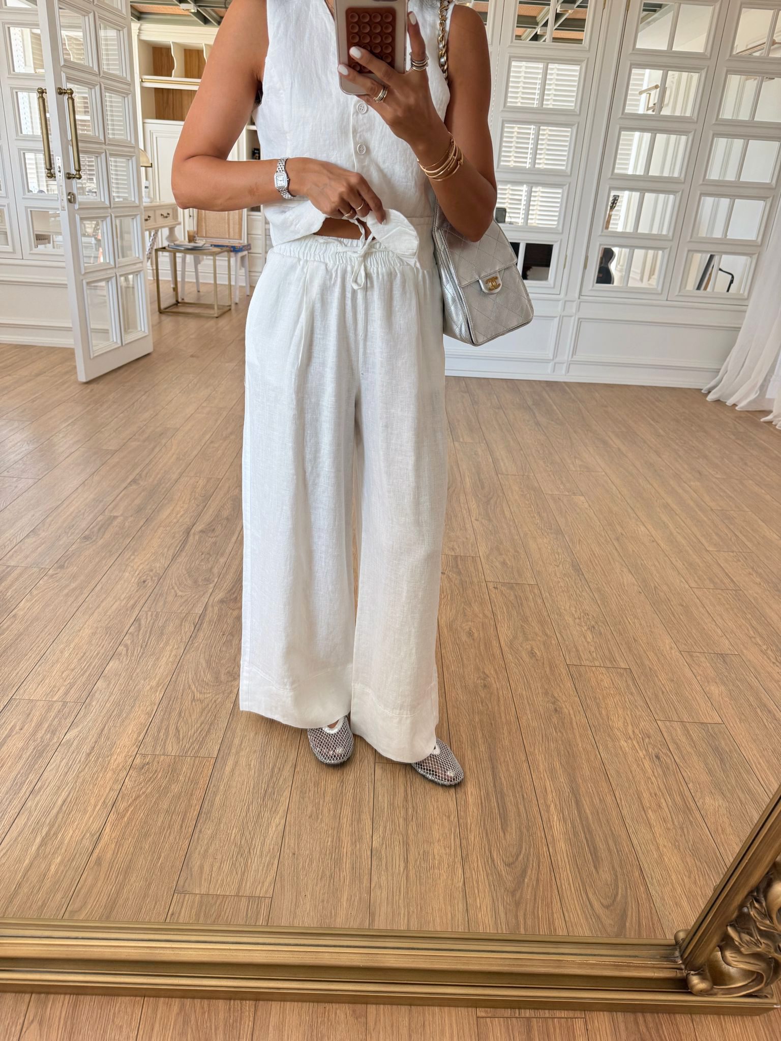 Odi New Duble Paça Cepli Bağlamalı Keten Pantolon