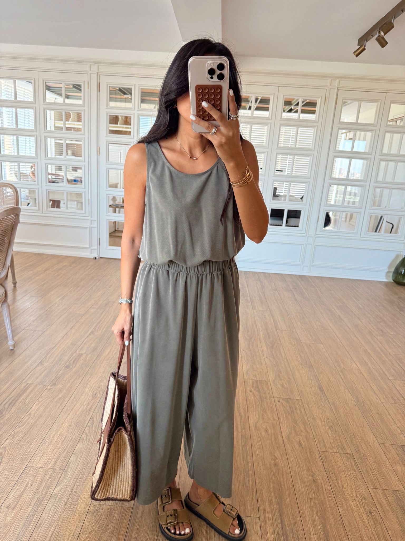 Daisy Bel Lastikli Kalın Askılı Modal Tulum