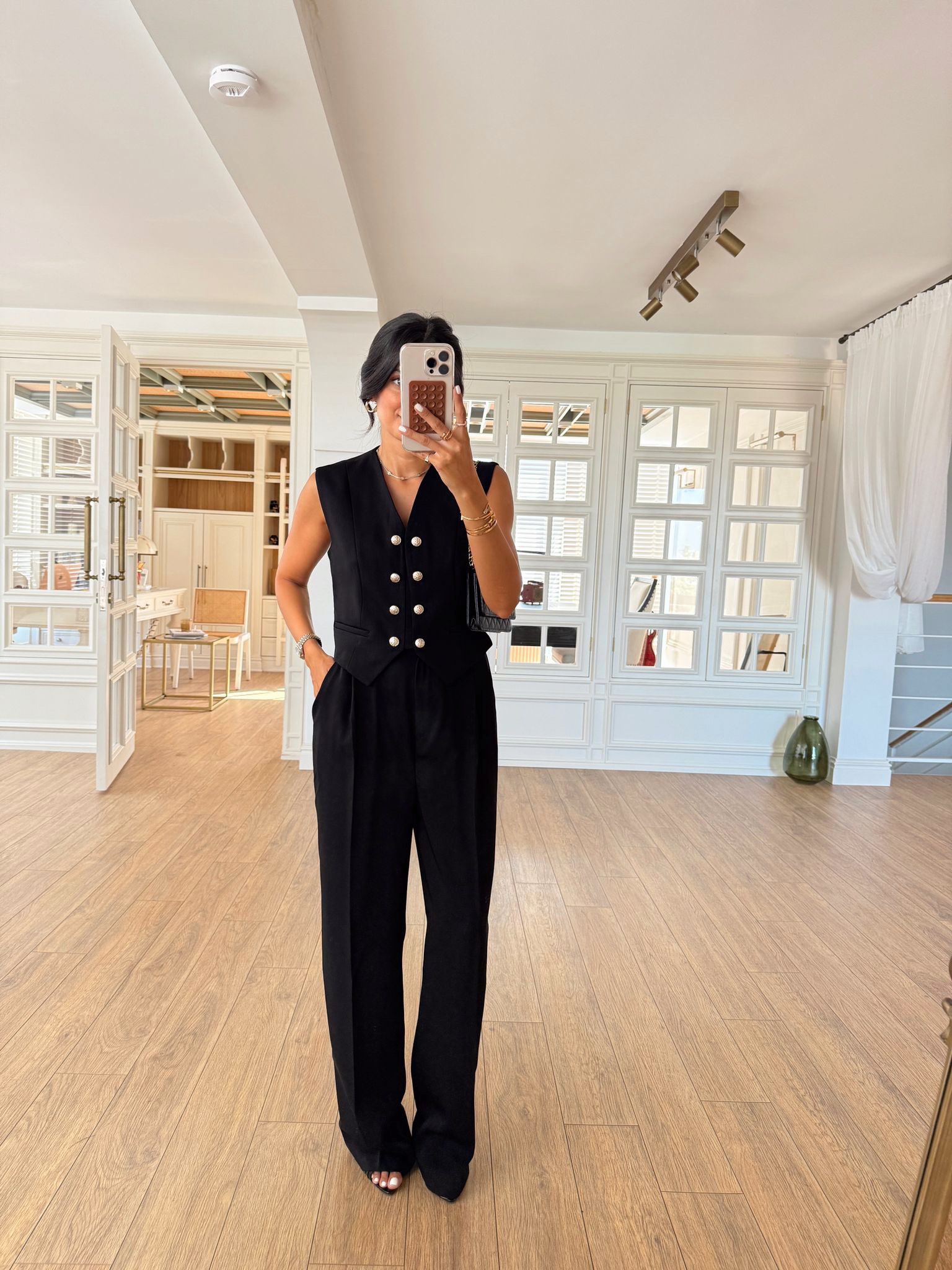 Torry Çift Düğme Detaylı Yelek-Pantolon Takım