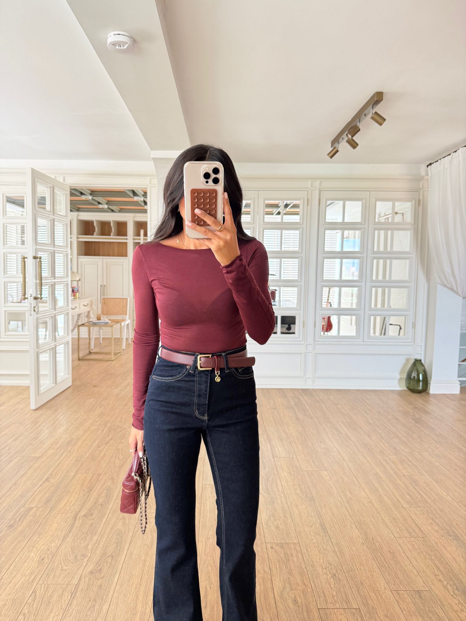 Rimso Kayık Yaka Premium Modal Kaşmir Bluz