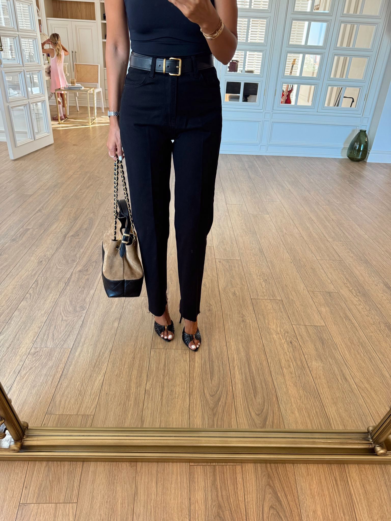 Pix Kesik Paça Boyfit Jean - Siyah, 32