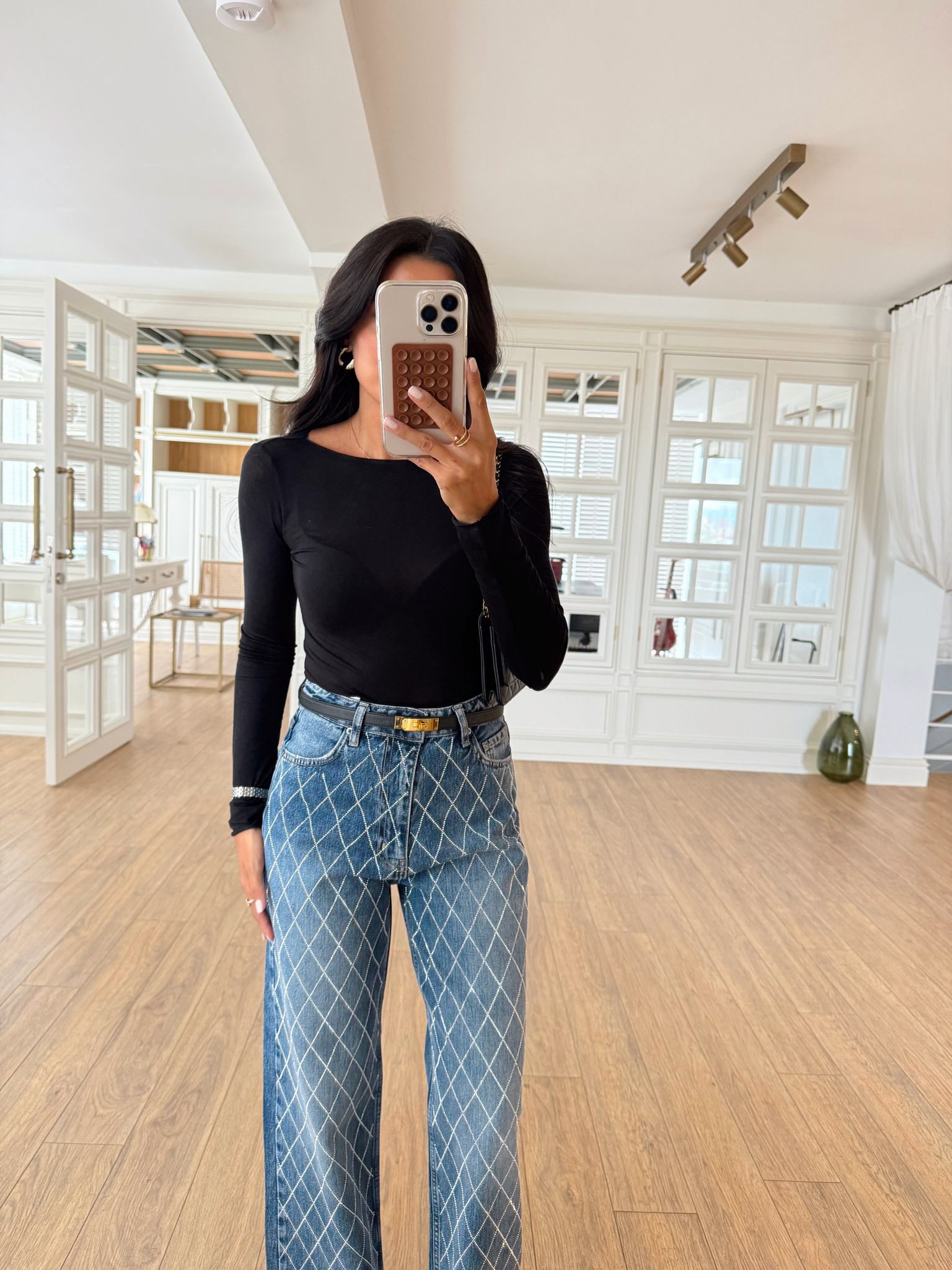 Rimso Kayık Yaka Premium Modal Kaşmir Bluz