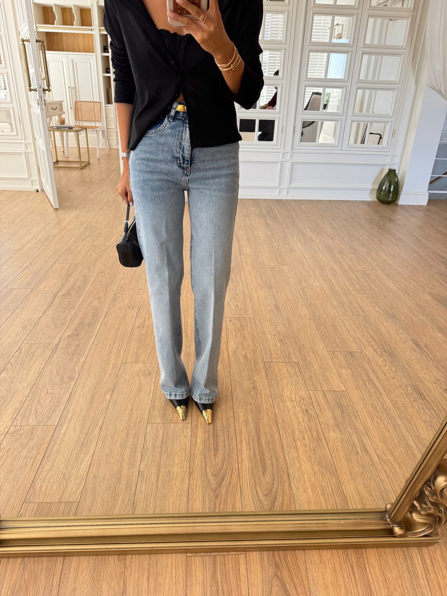 Tastic Düğmeli Boru Paça Jean - Kar Yıkamalı, 34