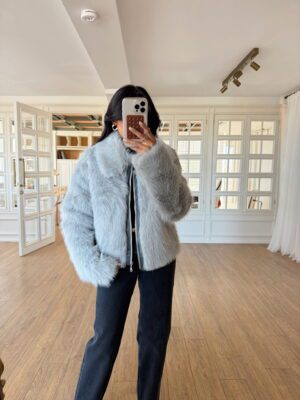 Samantha Fermuarlı Kürk Ceket