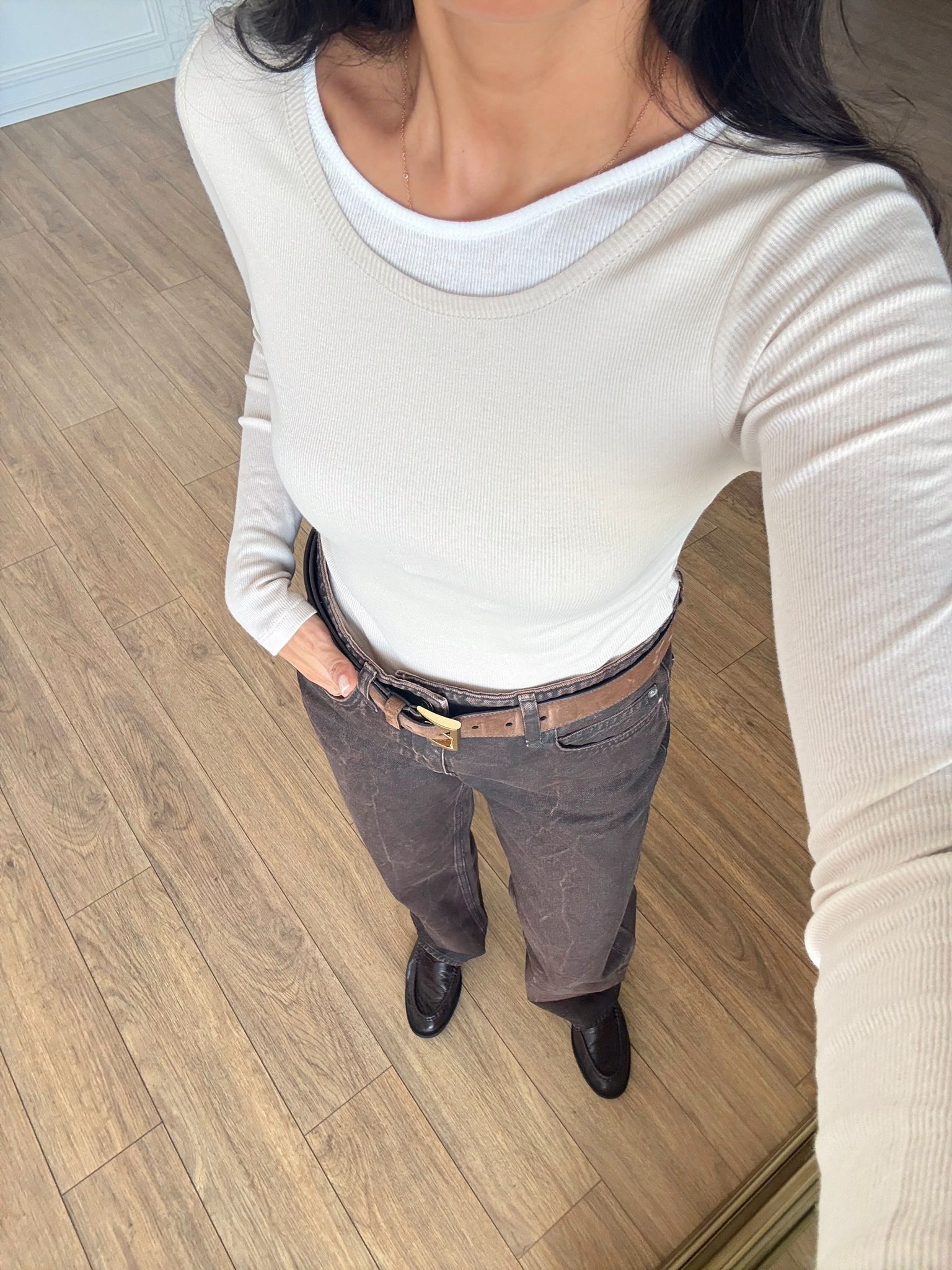 Nara Çift Görünümlü Uzun Kollu Body