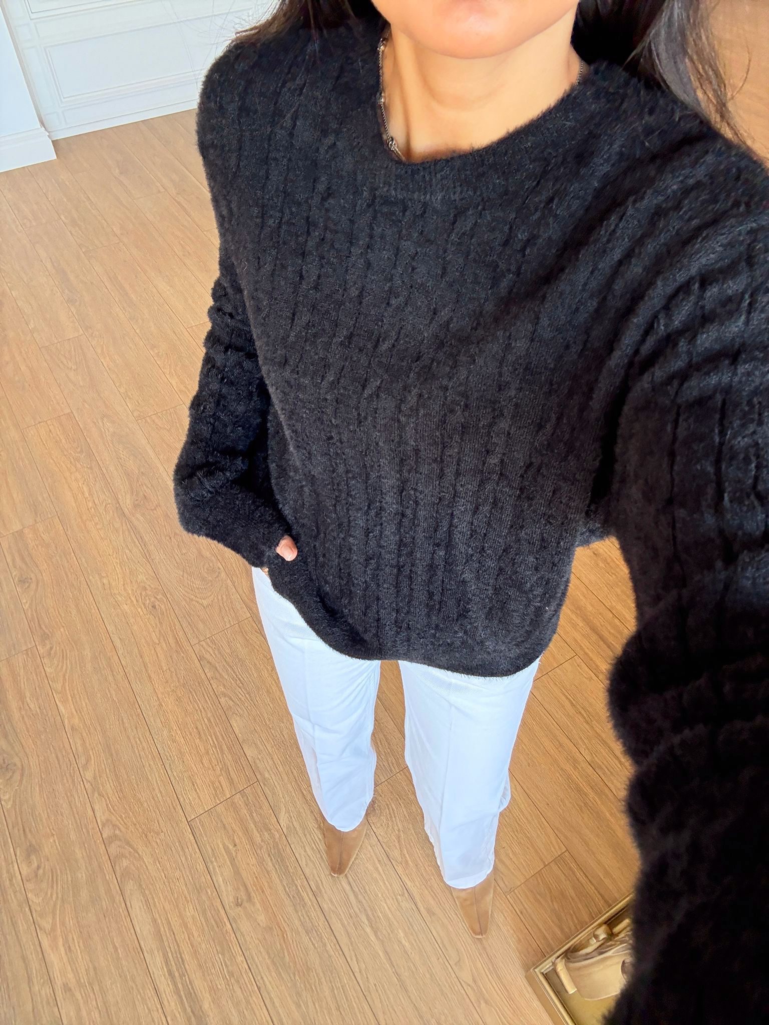 Robin Yumoş Saç Örgü Triko - Siyah, Standart