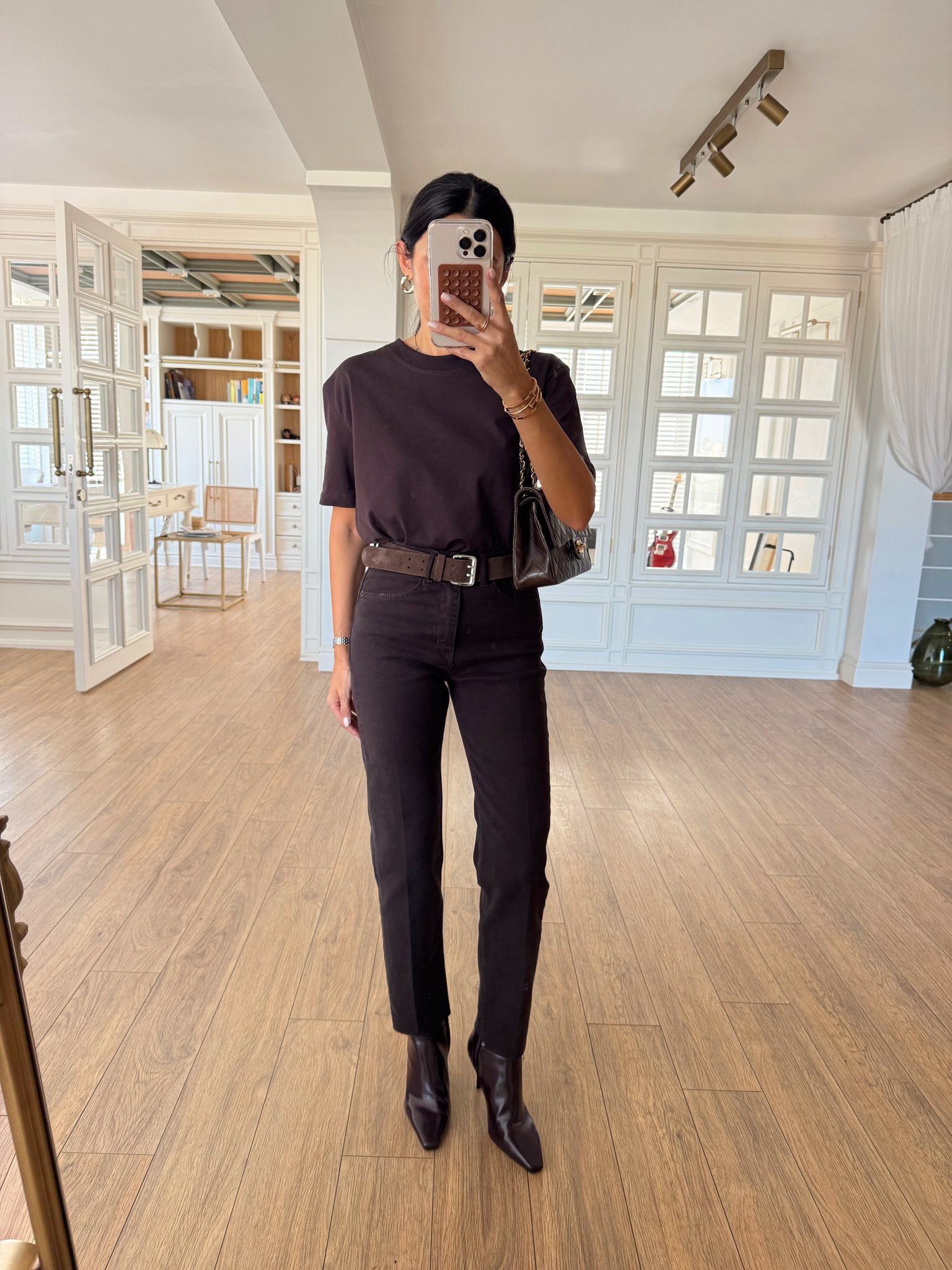 Nyx Kesik Paça Boyfit Jean - Acı Kahve, 34