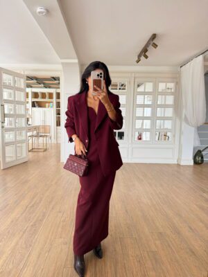 Tek Düğme Detaylı Blazer Ceket