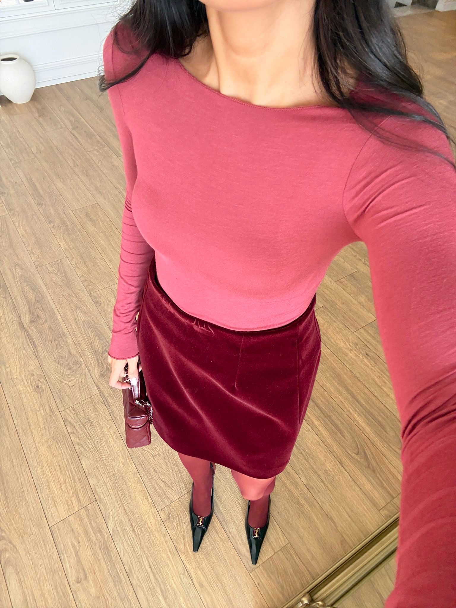 Rimso Kayık Yaka Premium Modal Kaşmir Bluz