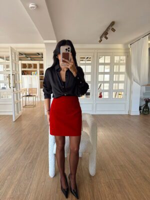 Bola Kadife Mini Etek