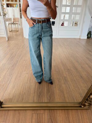 Olso Shop Beş Düğmeli Geniş Paça Jean