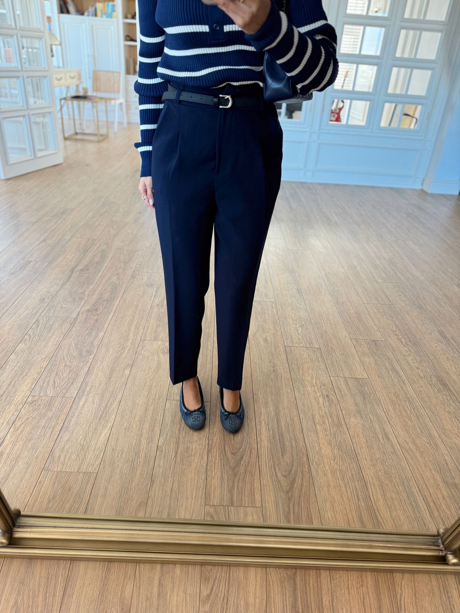 Zelina Kemerli Havuç Pantolon - Lacivert, 42