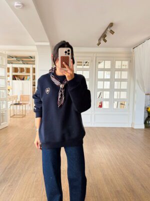 Ozawin Fularlı Nakış Detaylı Sweat