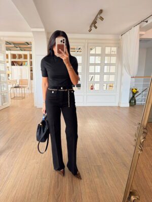 Nexus Zincir Kemerli Cep Detaylı Jean