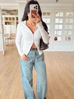 Ferro Çift Fermuarlı Kapüşon Detaylı Hırka