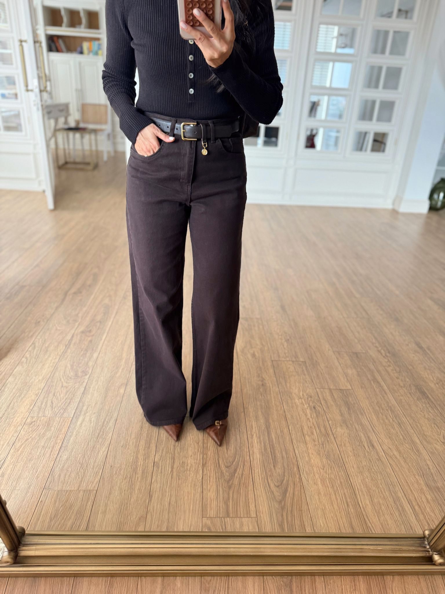 Simons Bol Paça Jean - Kahve, 34