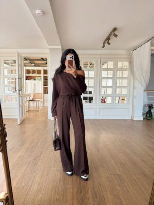 Alissiera Kayık Yaka Sweat-Pantolon Modal Takım