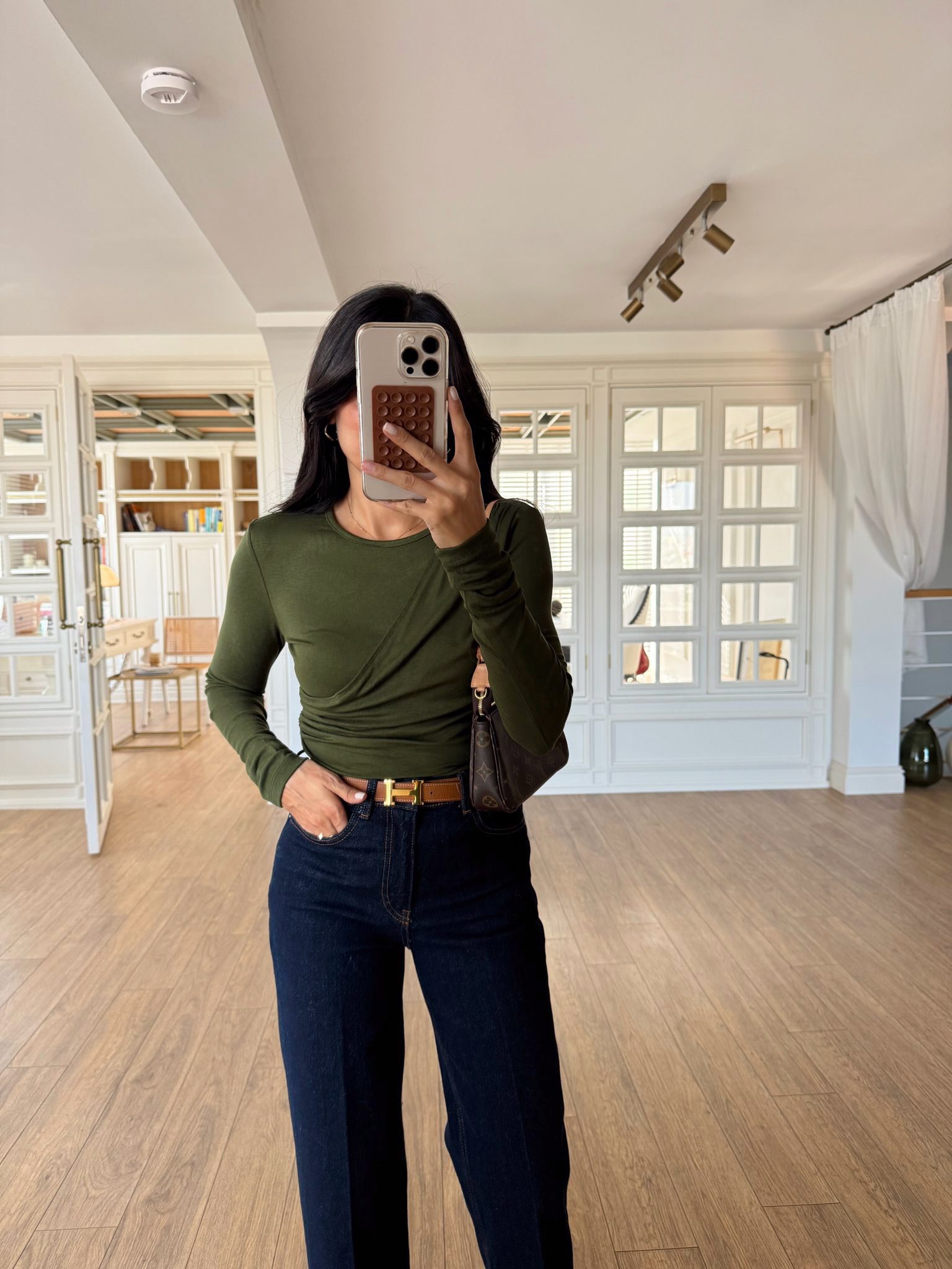 Nostalgia Drapeli Bodysuit - Haki, 36