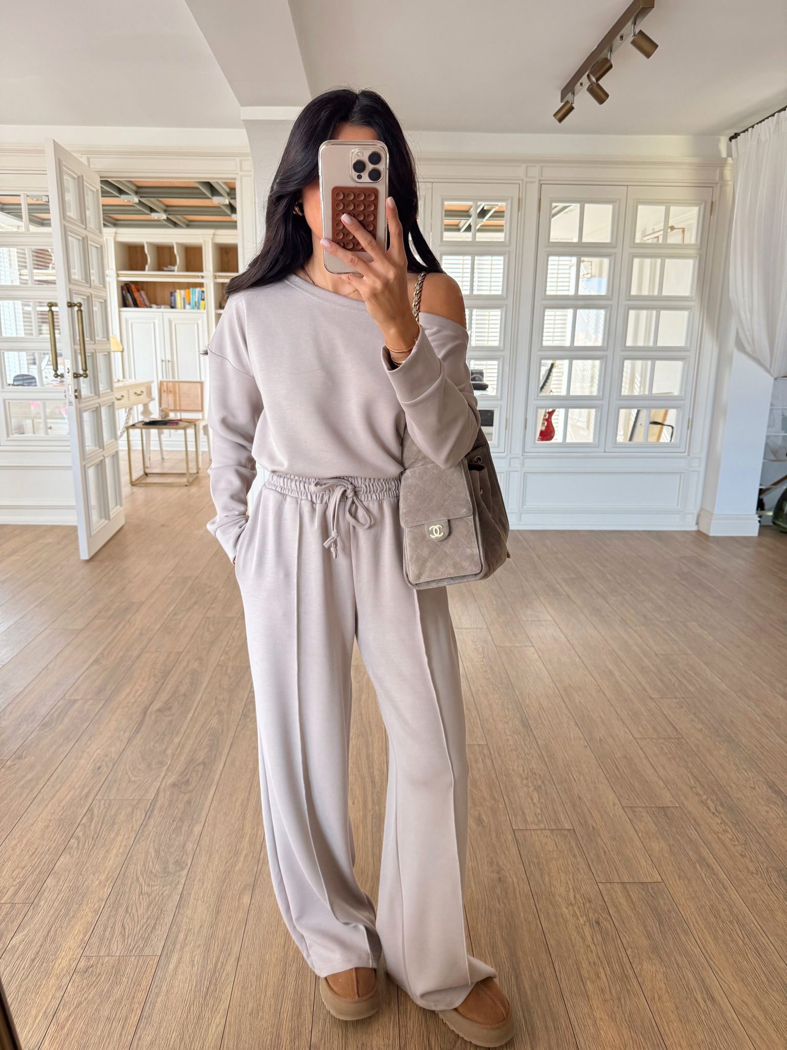 Alissiera Kayık Yaka Sweat-Pantolon Modal Takım