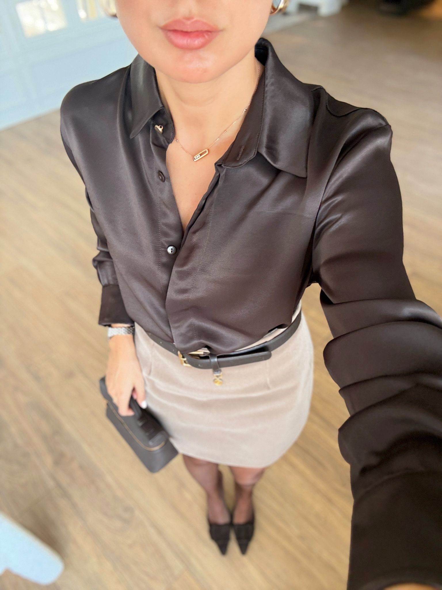 Jodo Sydney Gizli Patlı Saten Gömlek