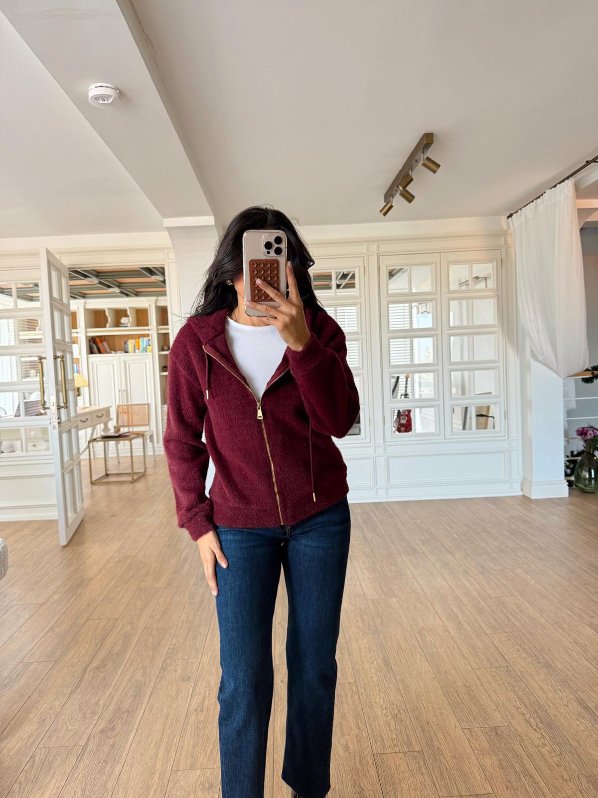 Nitra Mass Kapüşonlu Yumoş Hırka