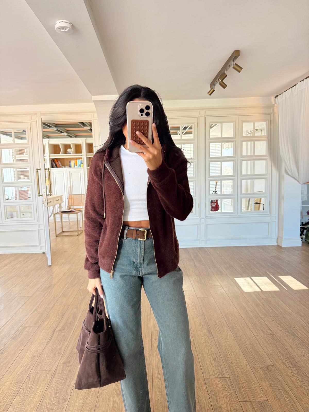 Nitra Mass Kapüşonlu Yumoş Hırka